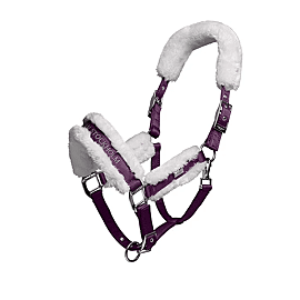 Equestrian Stockholm Halter | Fur | With Lead Rope